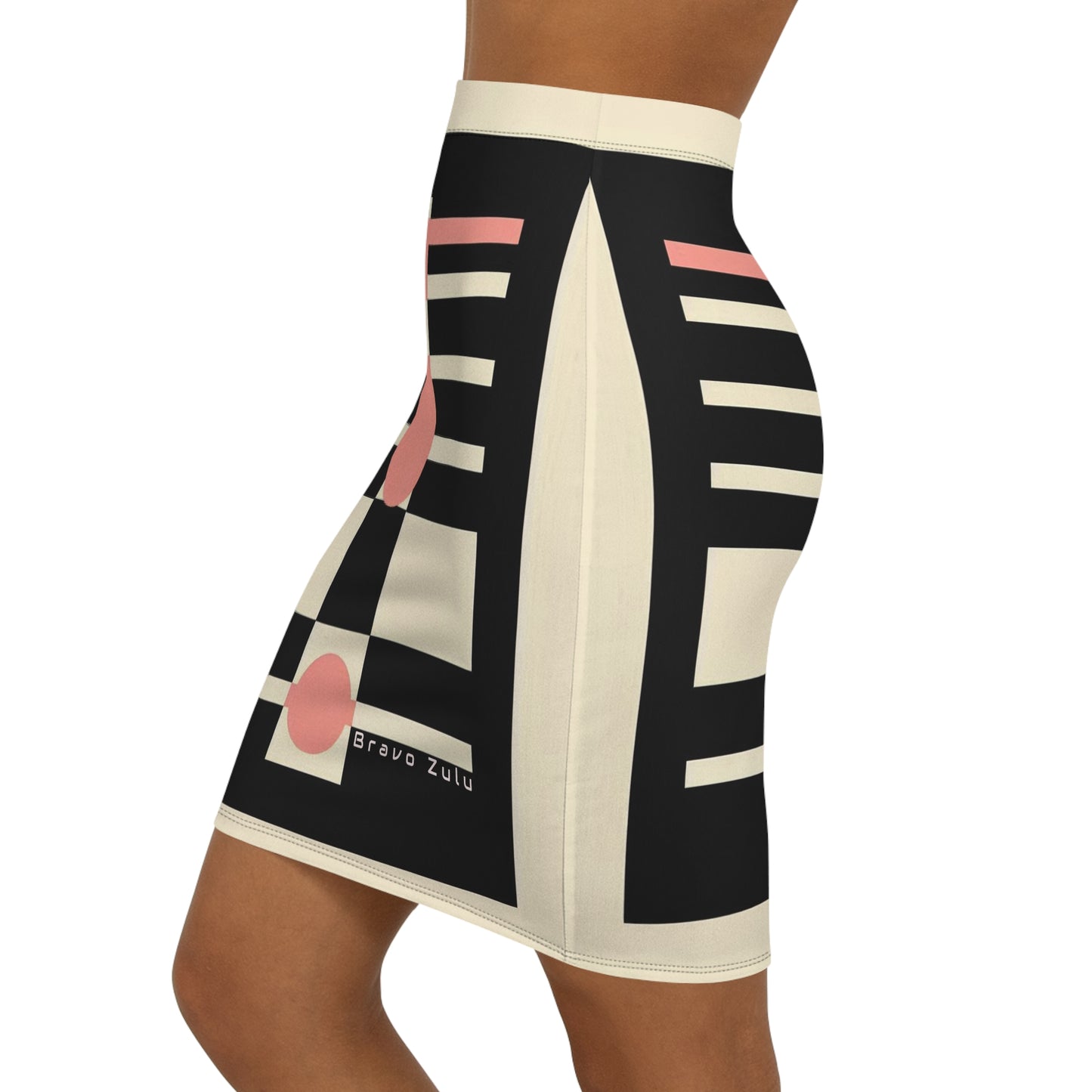 Women's Mid-Waist Pencil Skirt (AOP)