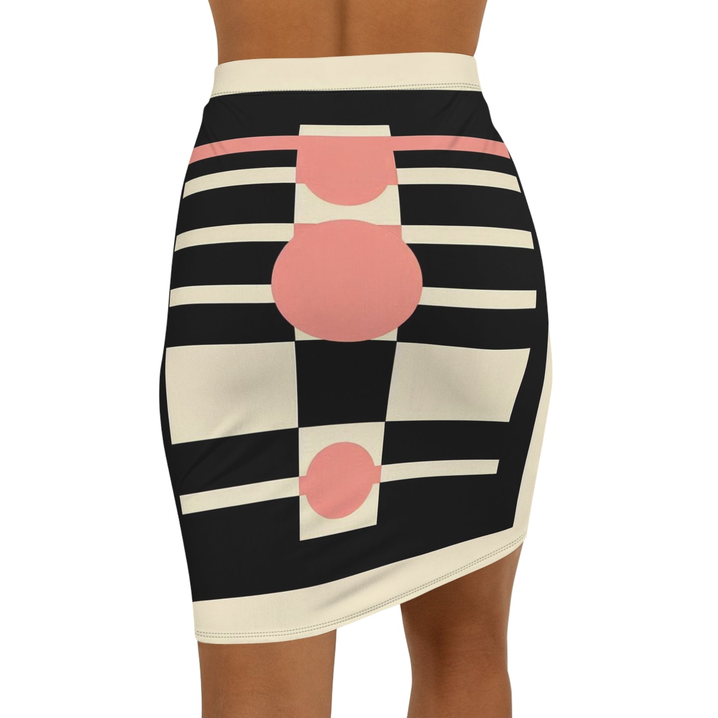 Women's Mid-Waist Pencil Skirt (AOP)