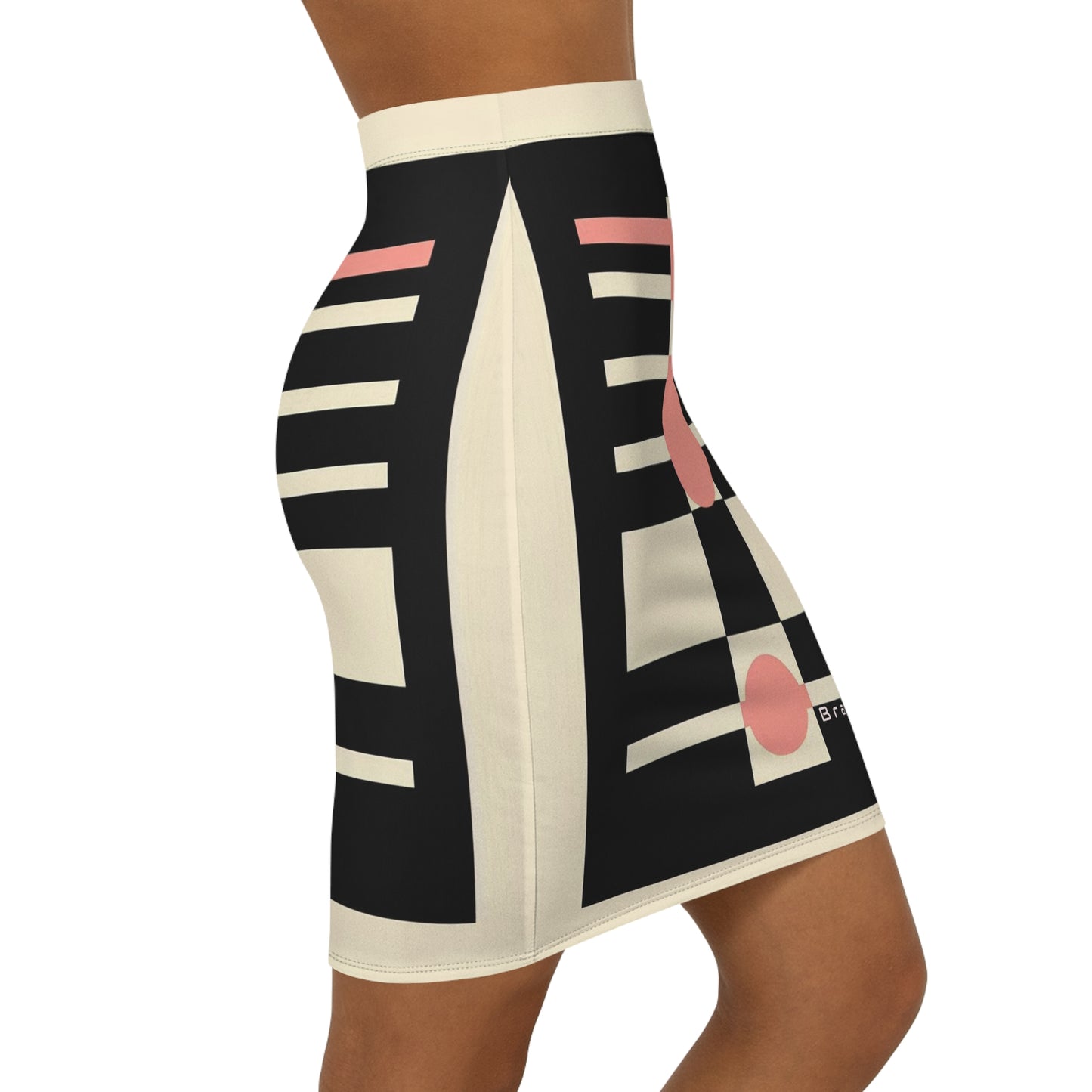 Women's Mid-Waist Pencil Skirt (AOP)