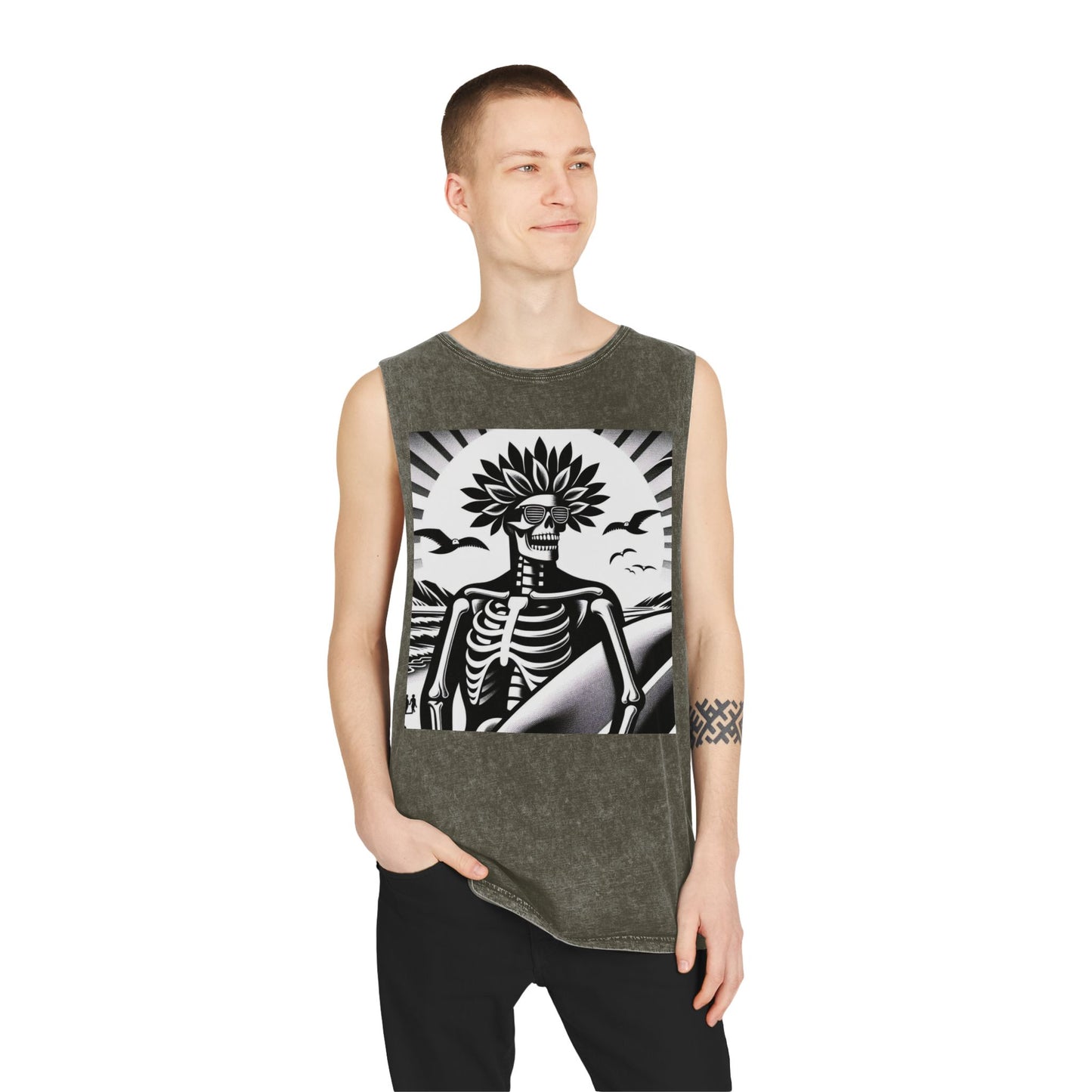 Unisex Stonewash Tank Top