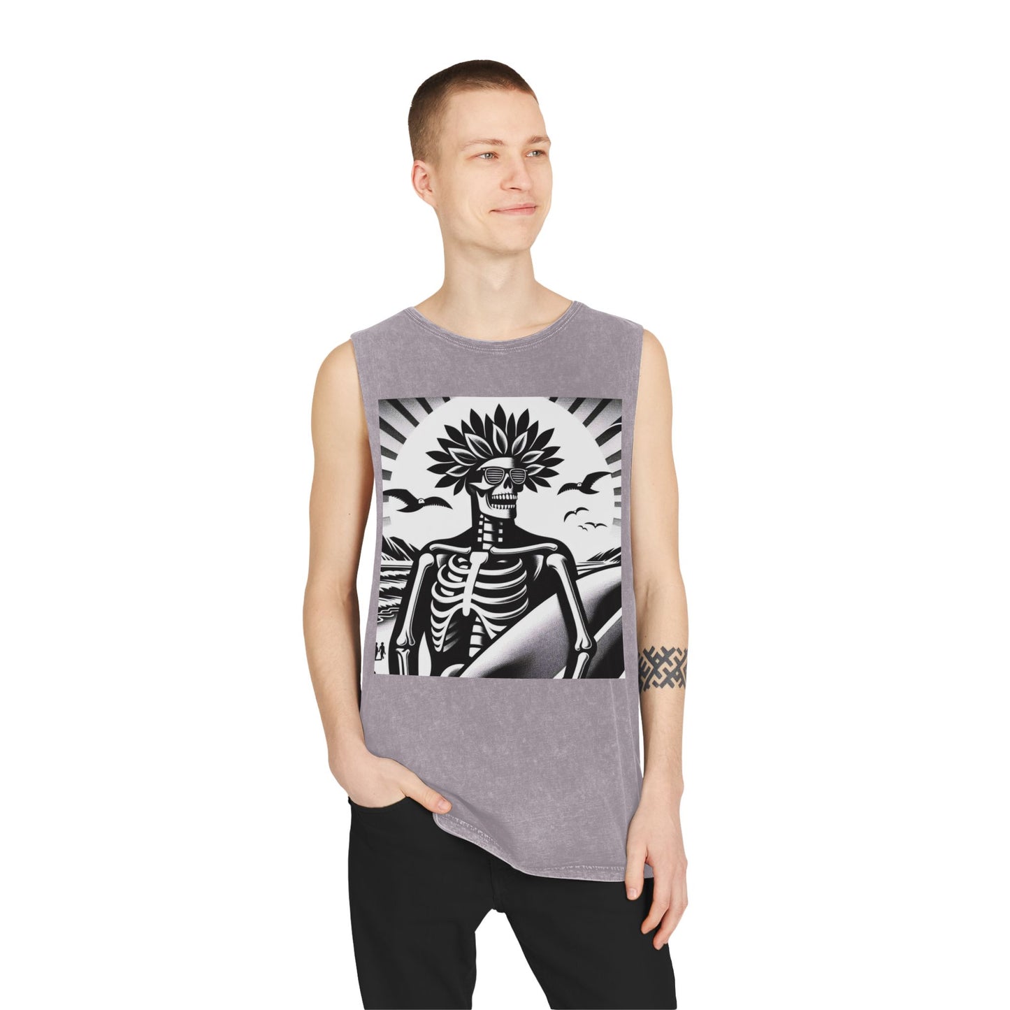 Unisex Stonewash Tank Top