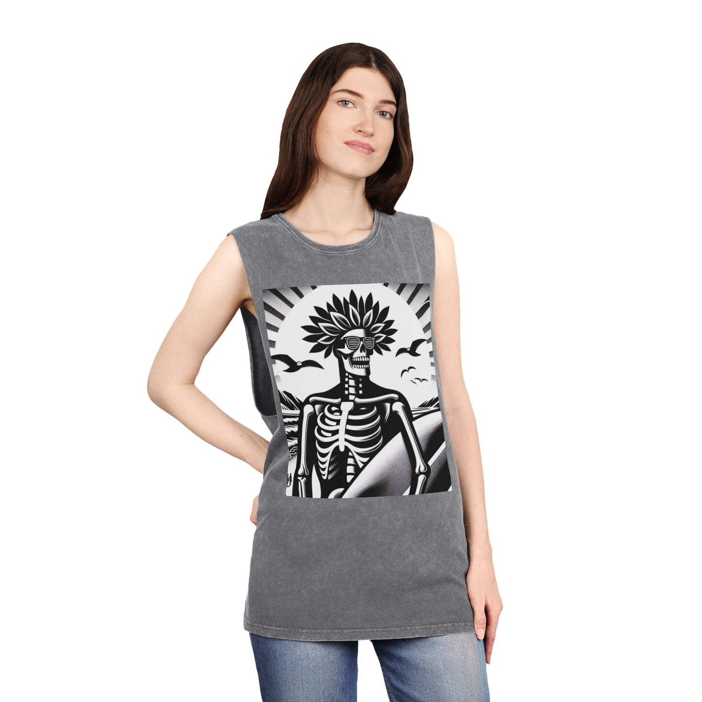 Unisex Stonewash Tank Top