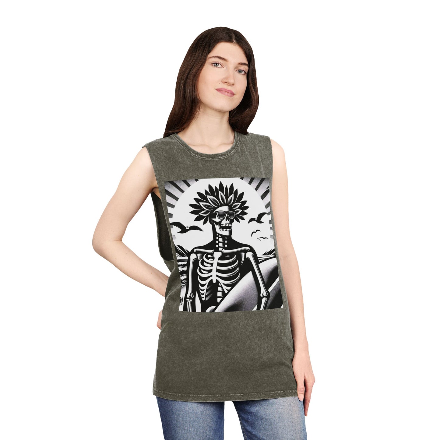 Unisex Stonewash Tank Top