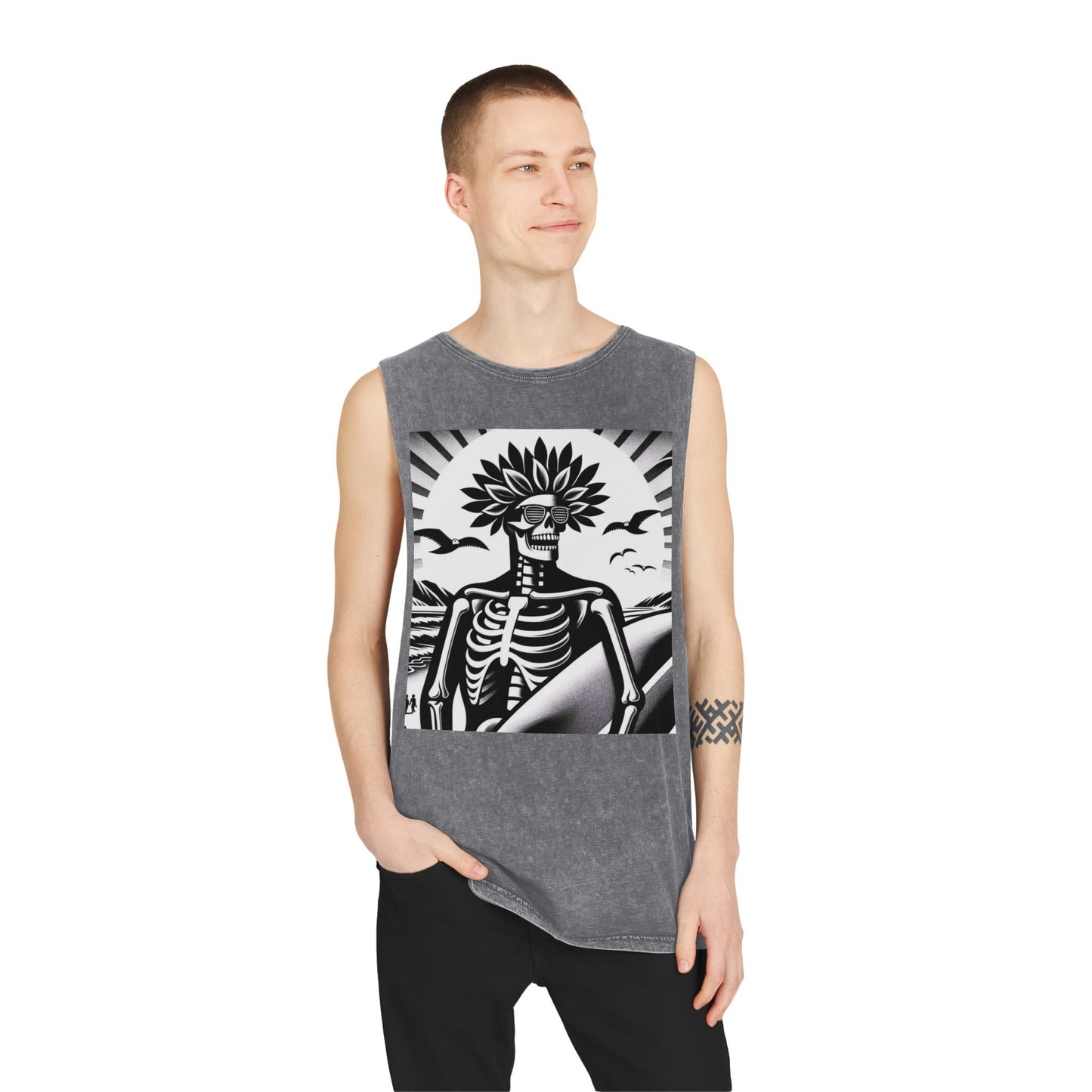 Unisex Stonewash Tank Top