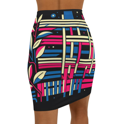 Women's Mid-Waist Pencil Skirt (AOP)